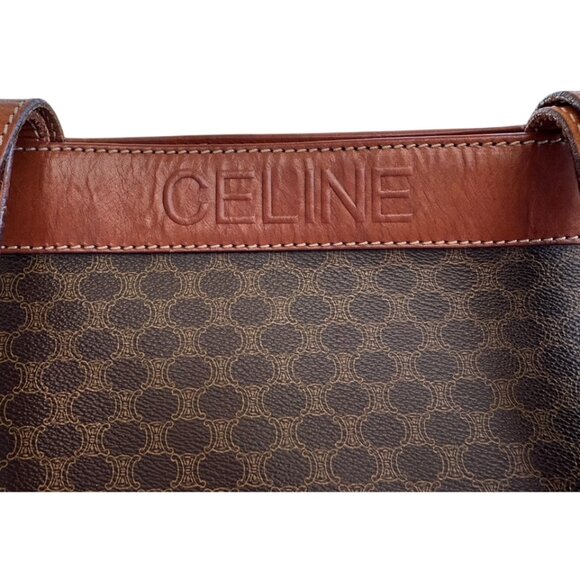 Celine Macadam Coated Canvas and Leather Tote - Picture 1 of 7